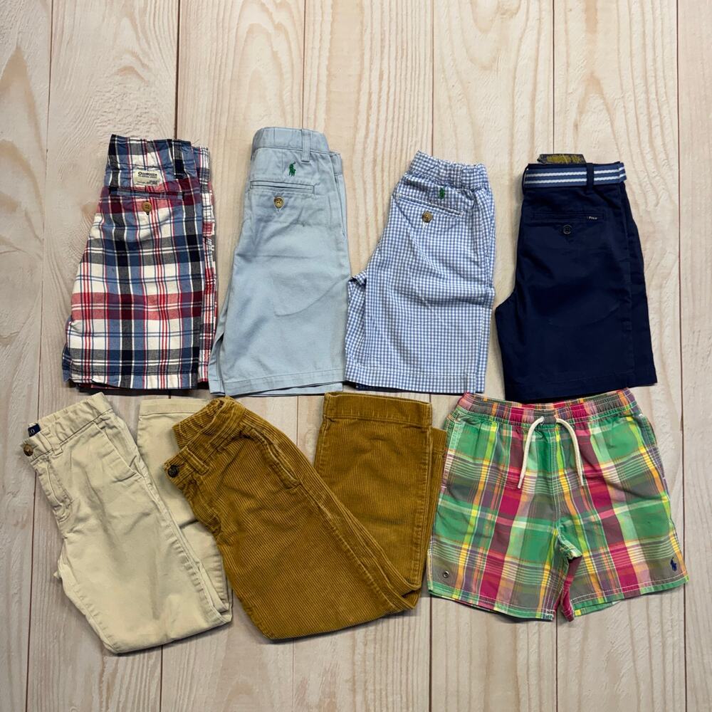 Lot of 7 Polo Ralph Lauren Oshkosh Boys Size 6 Shorts Swim Trunks Pants